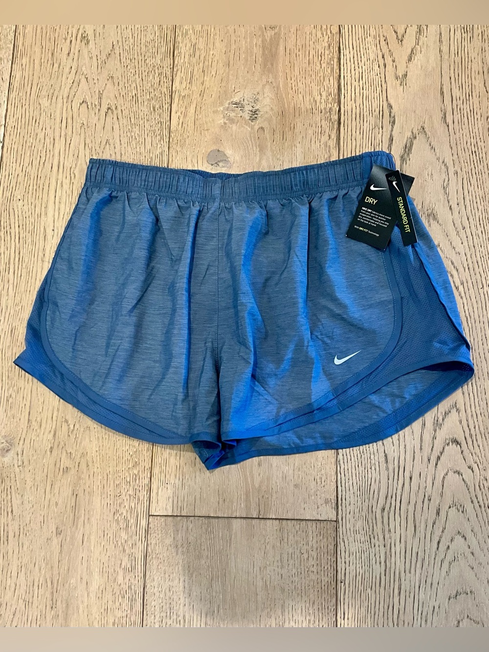 Nike Dri-FIT Running Shorts Blue Standard Fit Lined Women's XL NWT